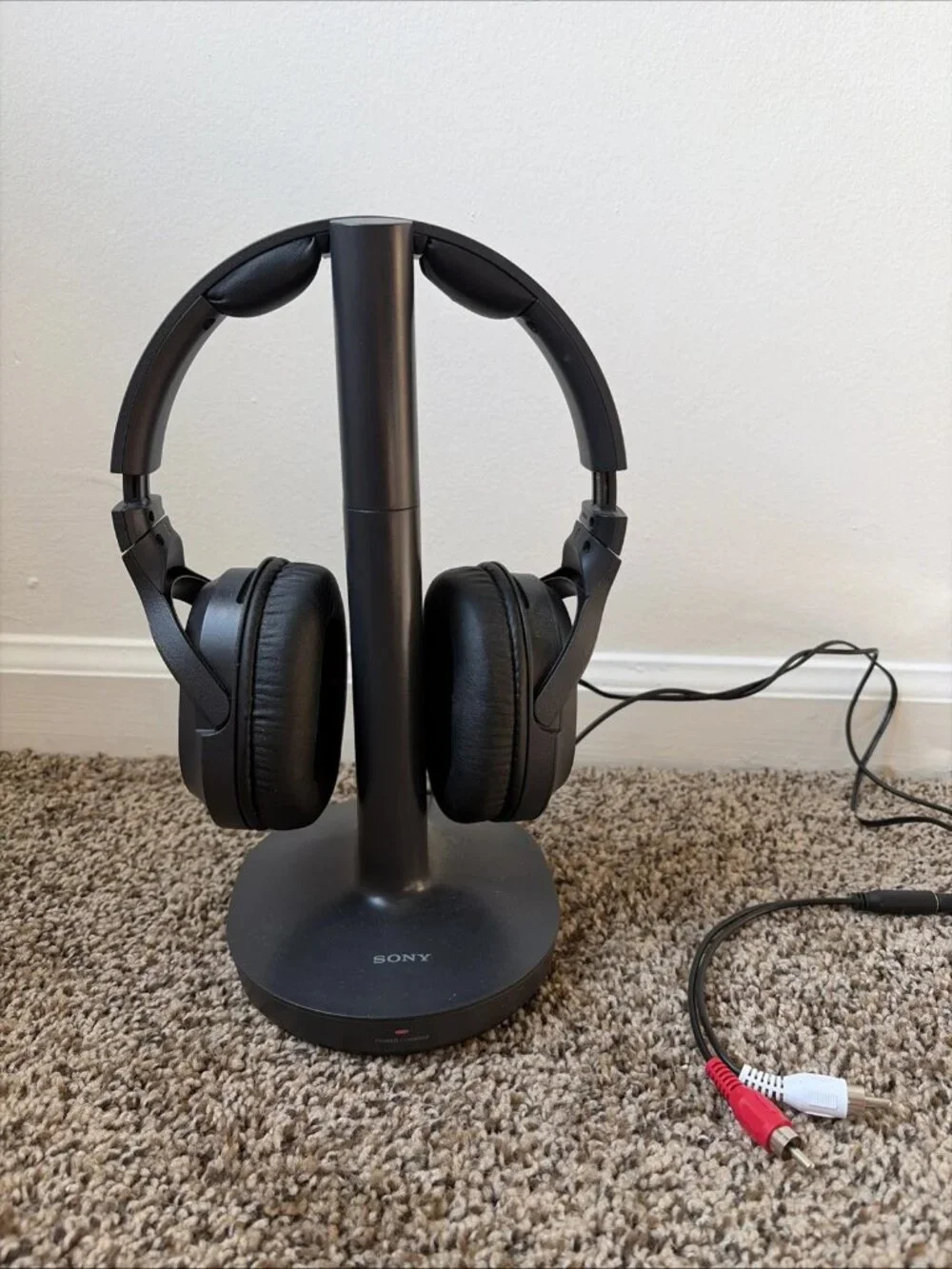 Sony RF400 Wireless Home Theater Headphones for Watching TV, Black